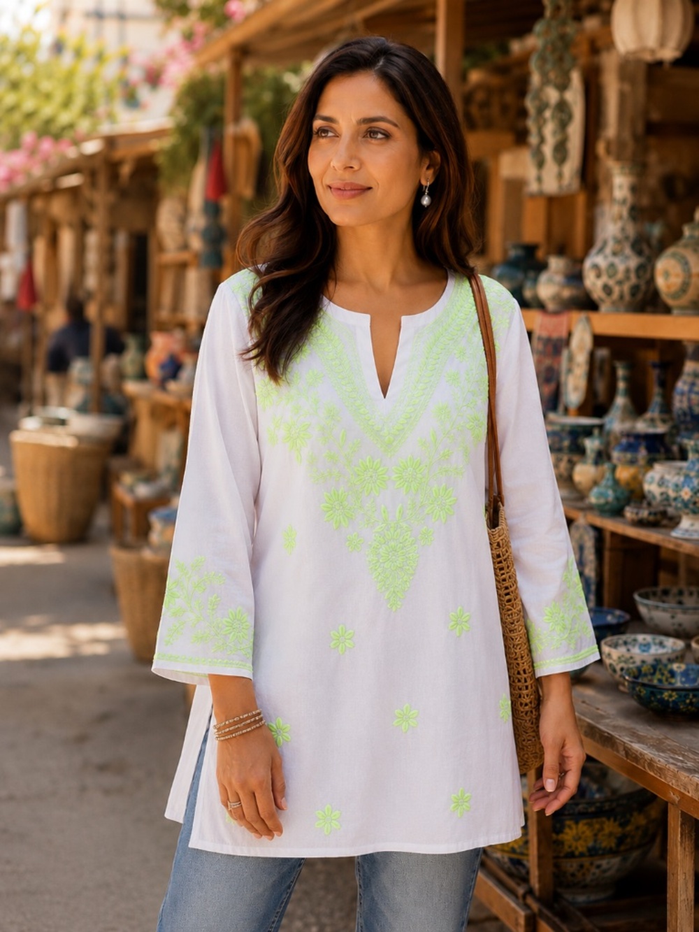 New! Cotton Tunic Top